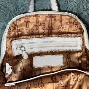 Tignanello | Bags | Tignanello White Leather Backpack | Poshmark display picture 2